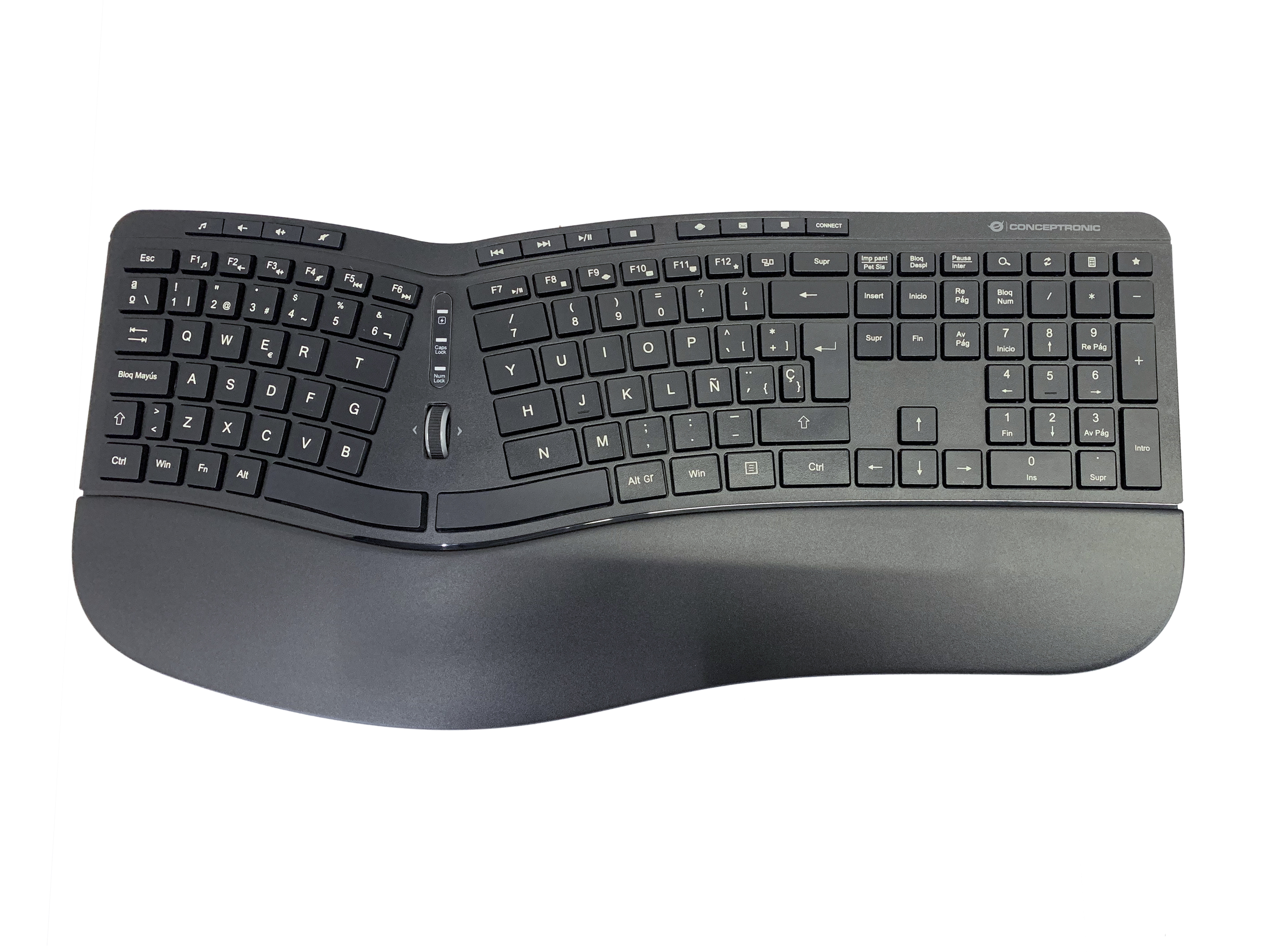 CONCEPTRONIC Tastatur+Maus Wireless ERGO Layout ES schwarz
