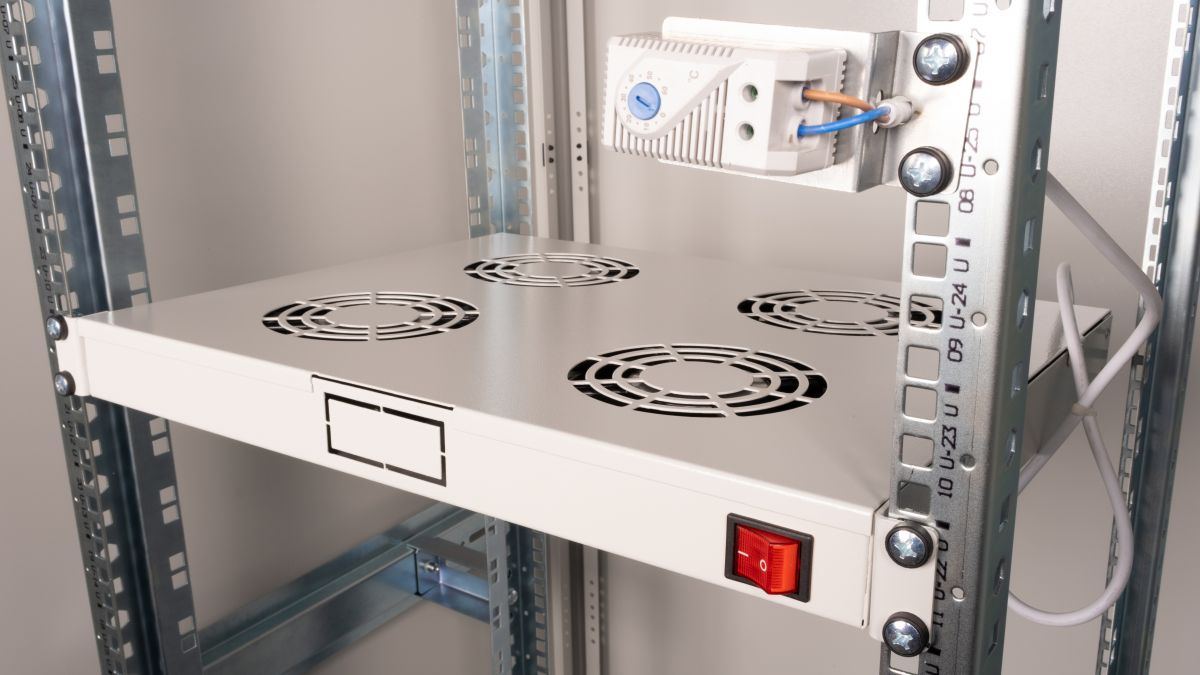 Equip 19 Lüfter für Serverschränke/4xLüfter 1U RAL7035