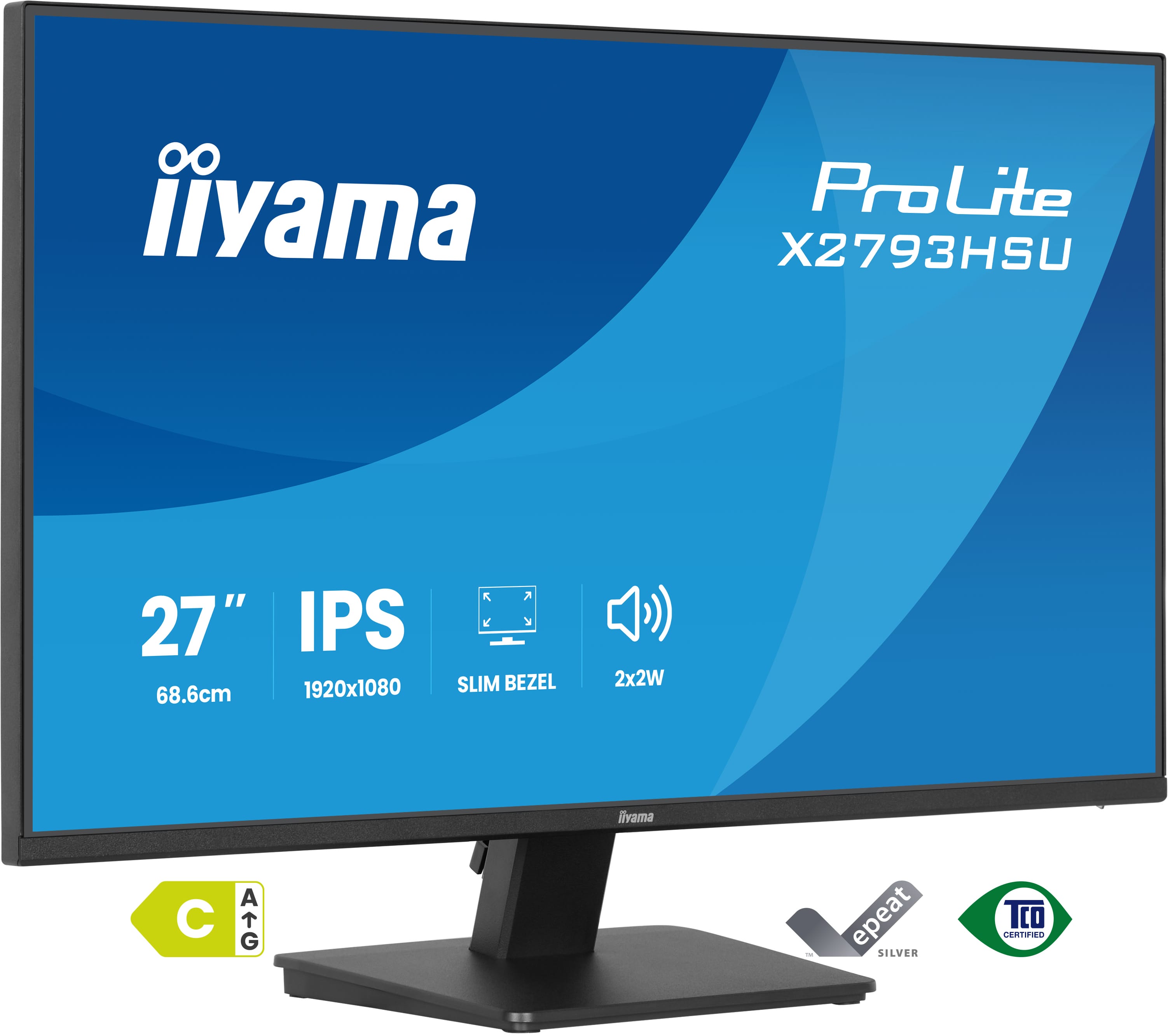 IIYAMA 68.6cm (27) X2793HSU-B1 16:9 HDMI+DP+2xUSB IPS