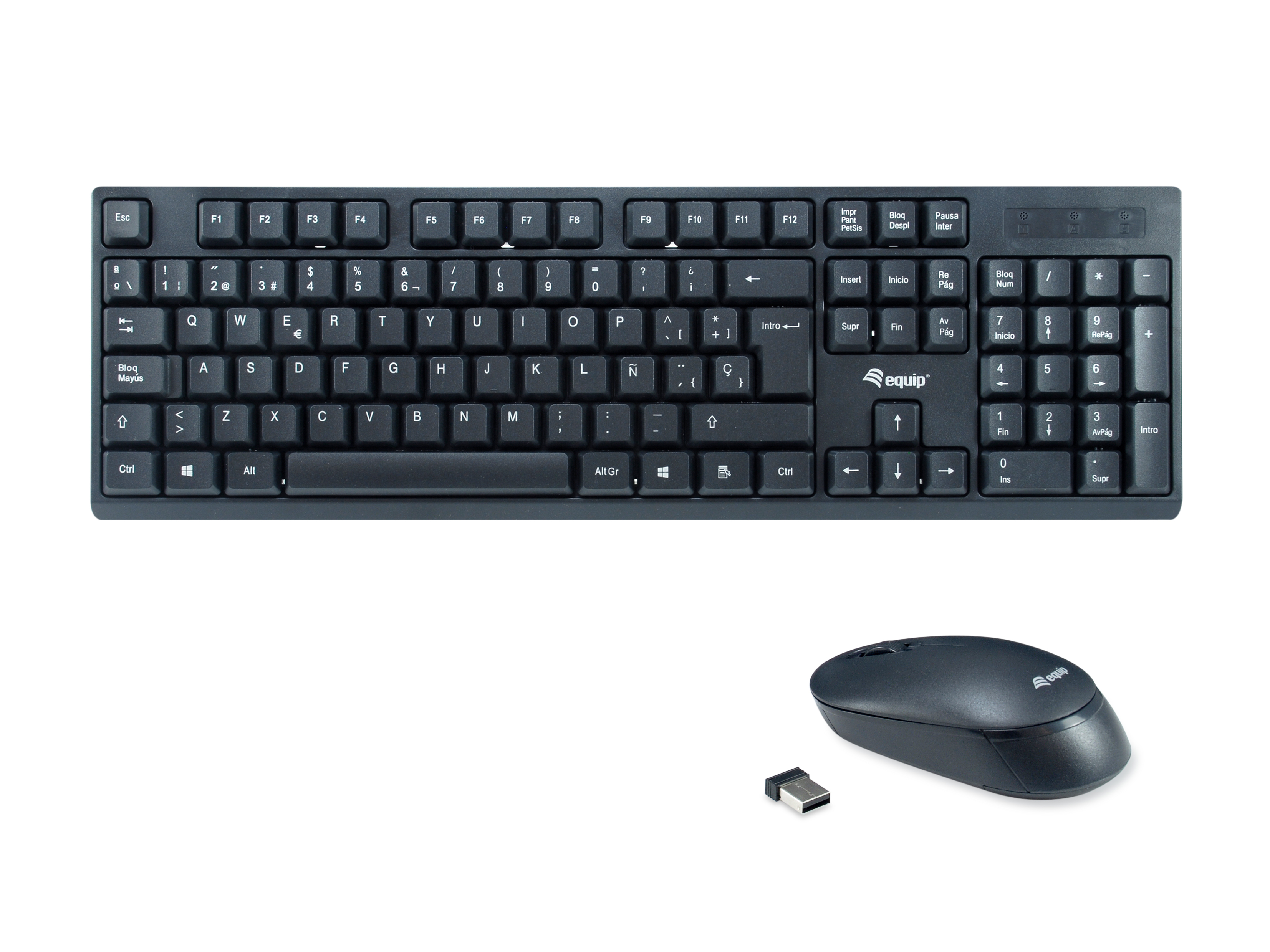 Equip Kombi Wireless Tastatur+Maus ES schwarz