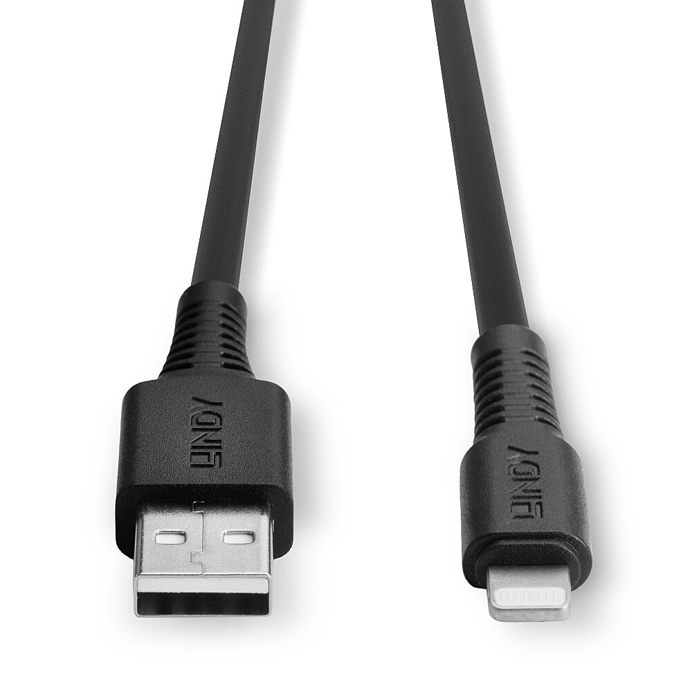 LINDY USB an Lightning Kabel schwarz 3m