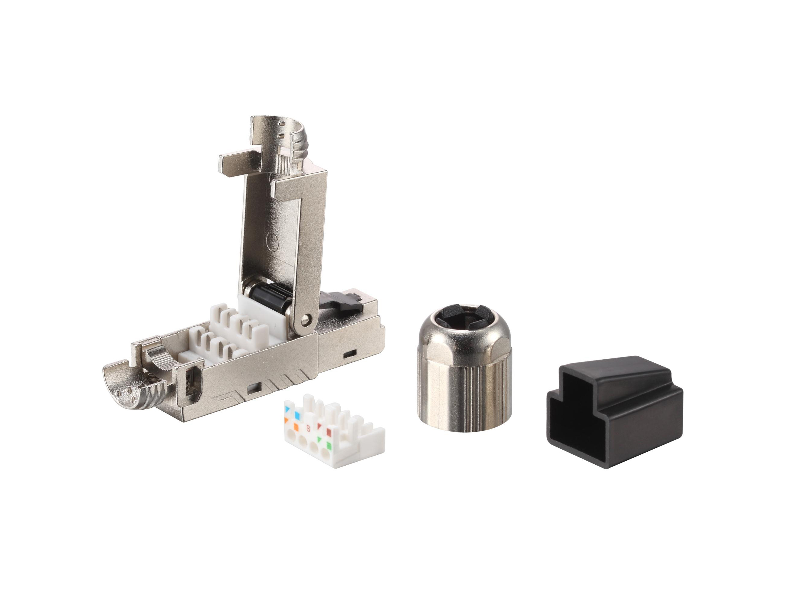 Equip Stecker Cat8.1 geschirmt RJ45 wzf. 5Stk transp. Polybeutel