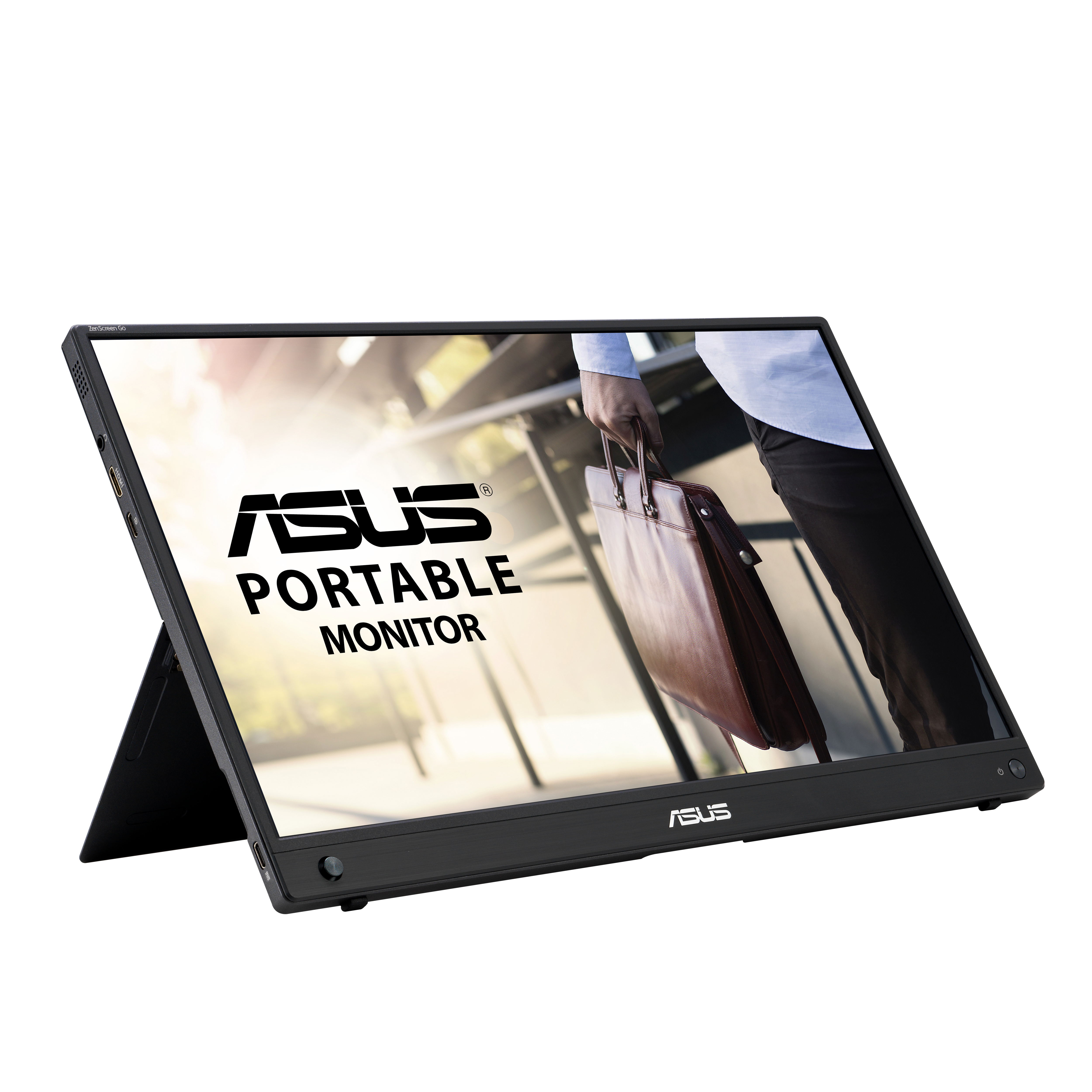 ASUS MB16AWP 39,62cm 15,6Zoll WLED IPS FHD AG 16:9 60Hz 250cd/m2 5ms Mini HDMI USB Type-C 2x1.5W speaker Black+Gun Metal