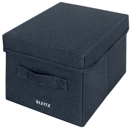 LEITZ Aufbewahrungsboxen grau 19,0 x 28,5 x 16,0 cm, 2 St.
