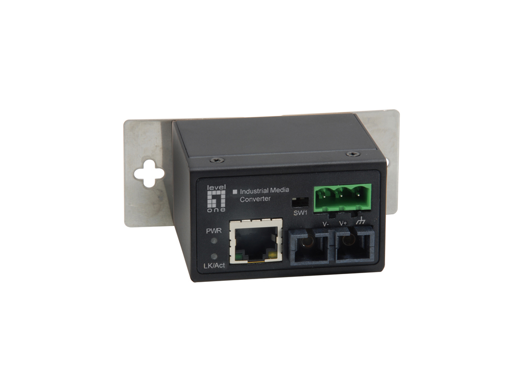 LevelOne Media Konverter RJ45->SC FE SM Indus. 1310nm 30km