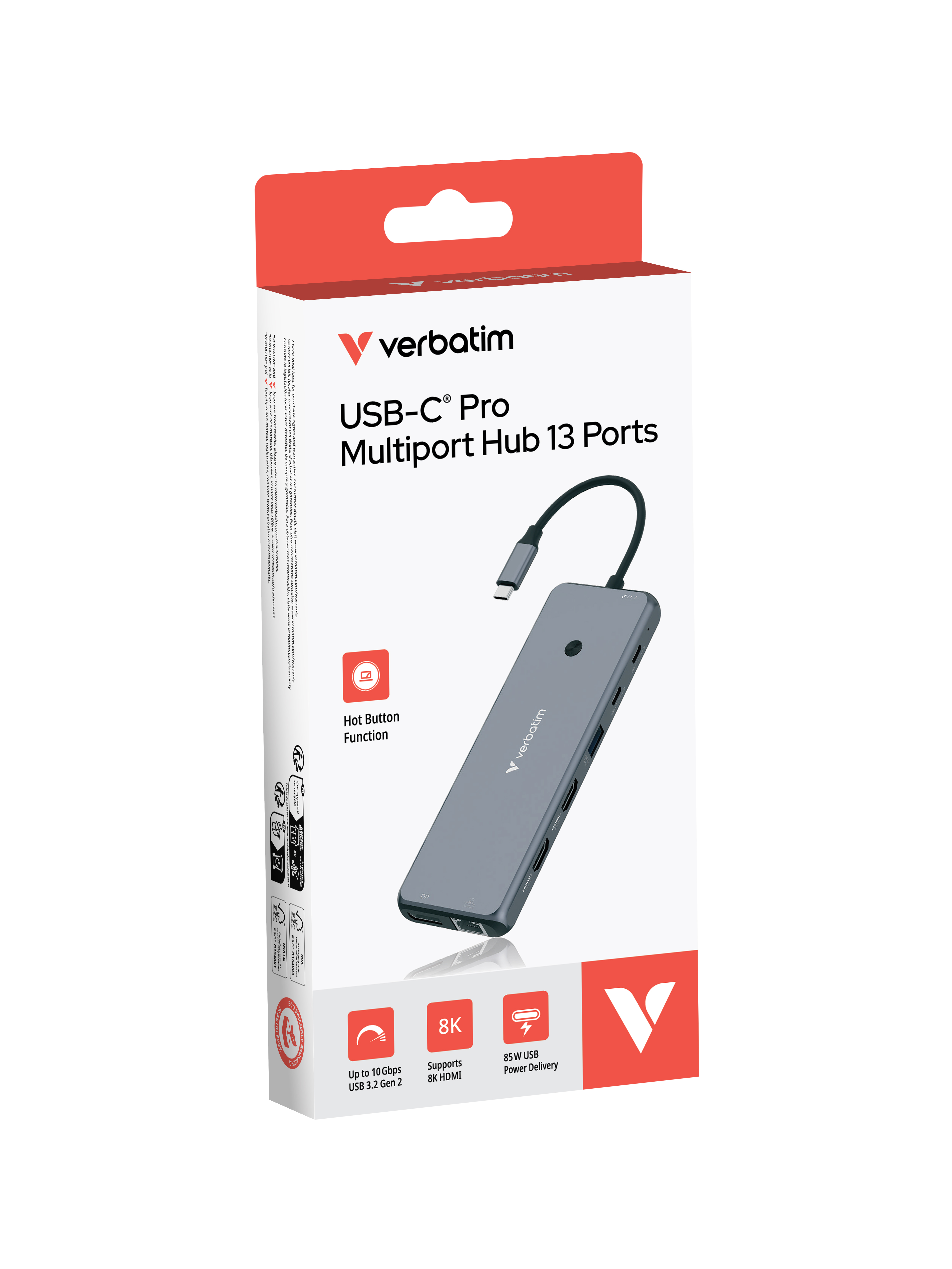 Verbatim USB-C Pro Multiport Hub 13 Port CMH-13 32153