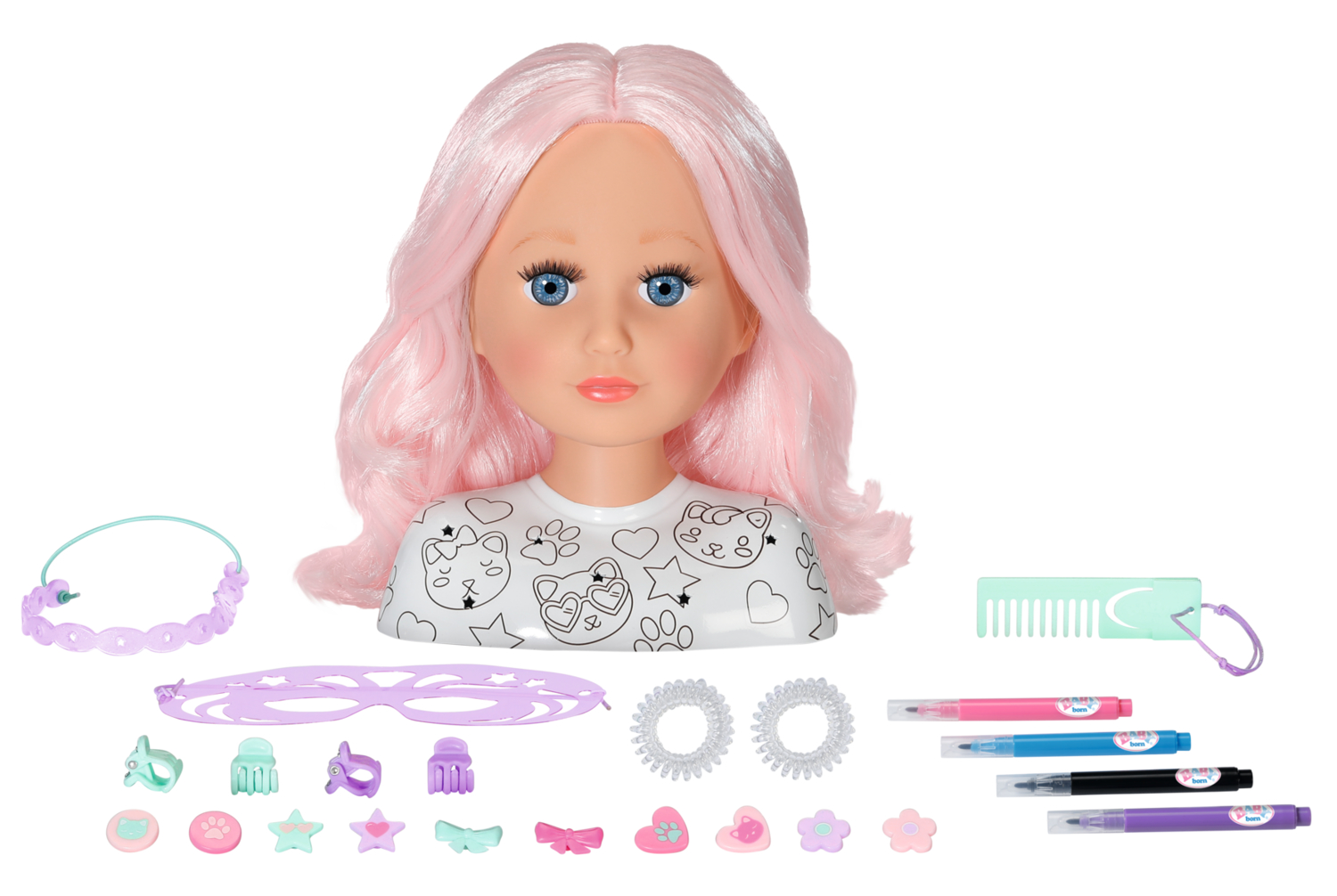 BABY born® Stylingkopf Kreativ, Schmink- und Frisierkopf