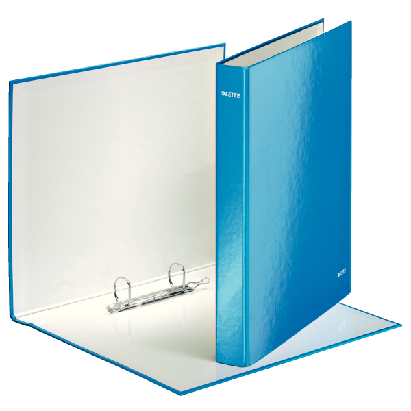 LEITZ WOW Ringbuch 2-Ringe blau 4,0 cm DIN A4, 1 St.