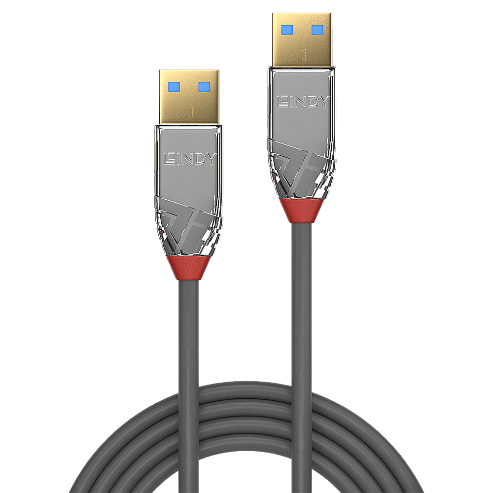 LINDY USB 3.0 Kabel Typ A/A Cromo Line M/M 0.5m