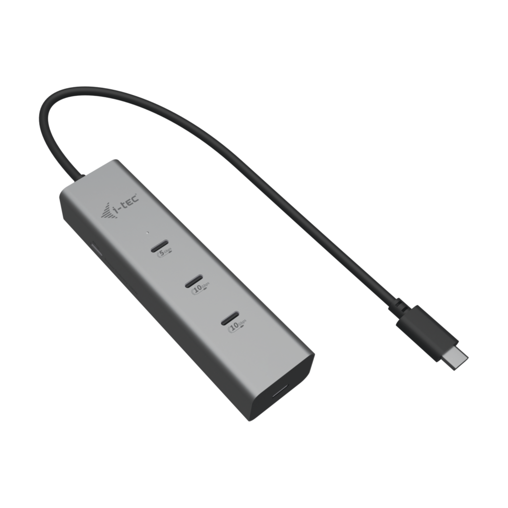 I-TEC USB-C Charging Metal HUB 5port with USB-C video 8K 1xUSB-C video/Data 1xUSB-C PD/Data 1xUSB-C 3.2 Gen1 2xUSB-C 3.2 Gen2 PD85W