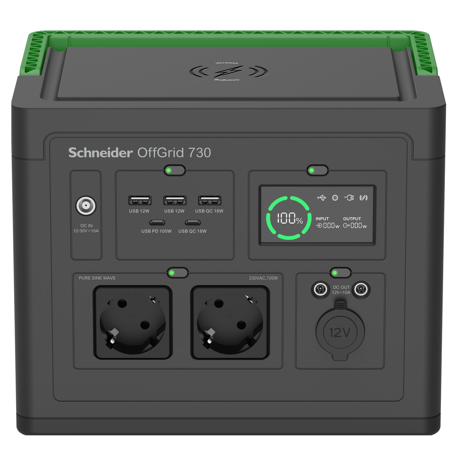 APC Schneider OffGrid Portable Power Station 730 738Wh Lithium-ion 2 Schuko Sinewave