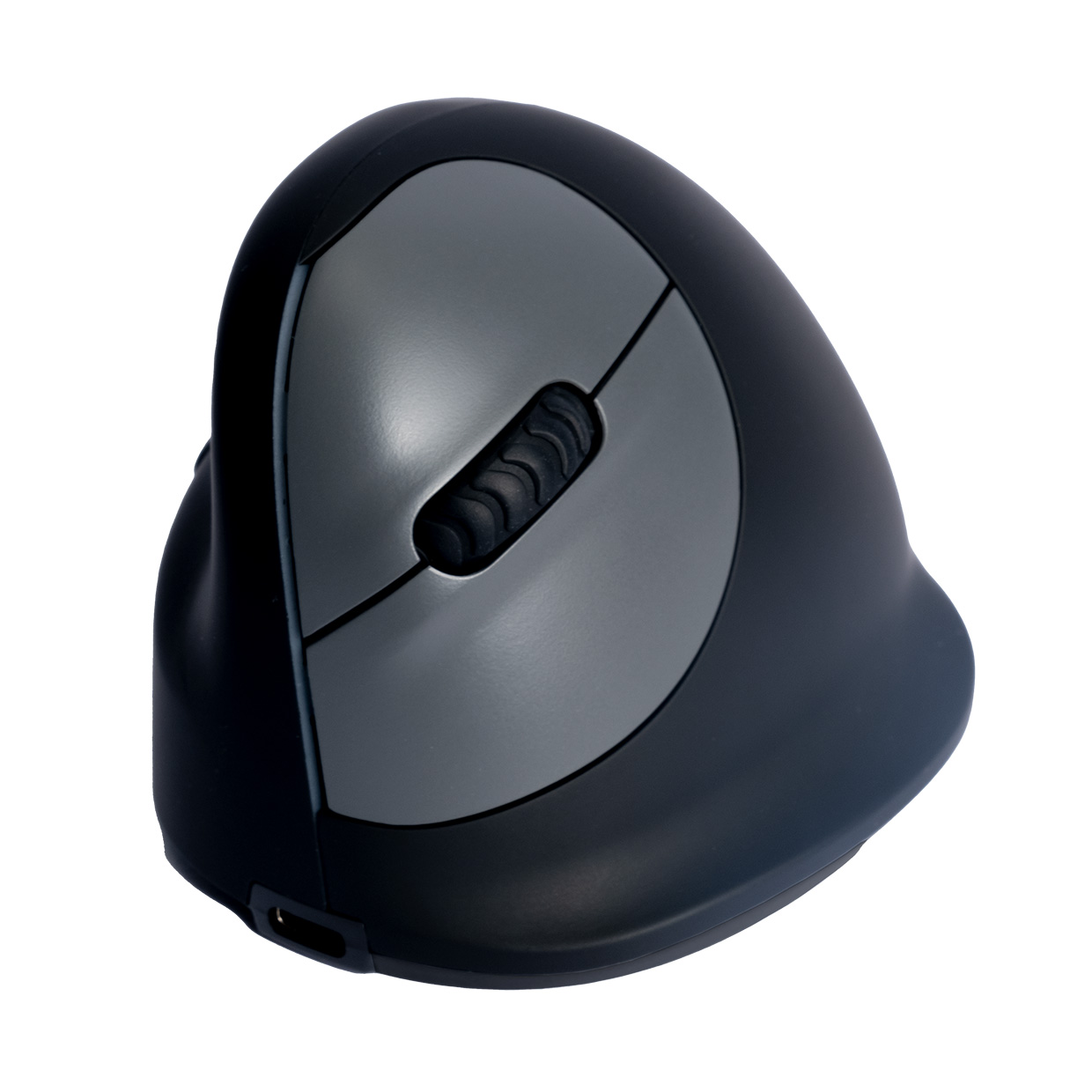 r-go HE Ergo Vertical Mouse Größe M links Maus ergonomisch kabellos schwarz, silber