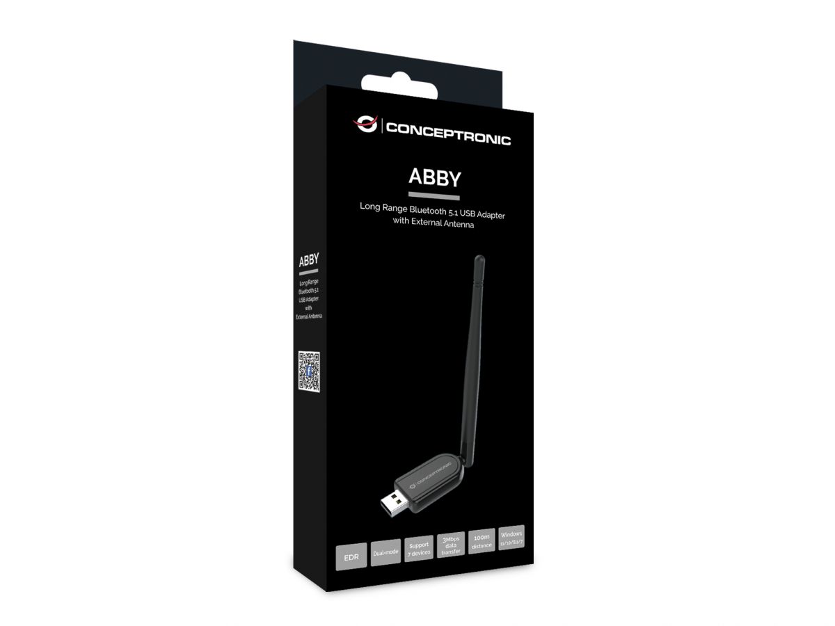 CONCEPTRONIC Bluetooth5.1 Adapter NanoUSB 100m schwarz