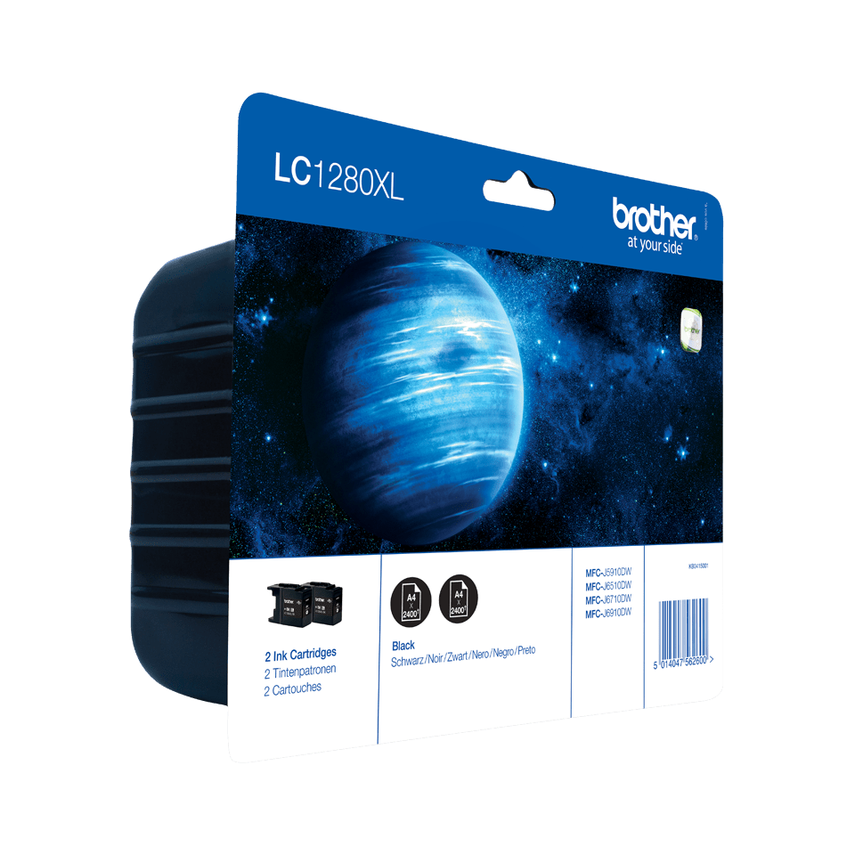 brother LC-1280XLBK schwarz Druckerpatronen, 2er-Set
