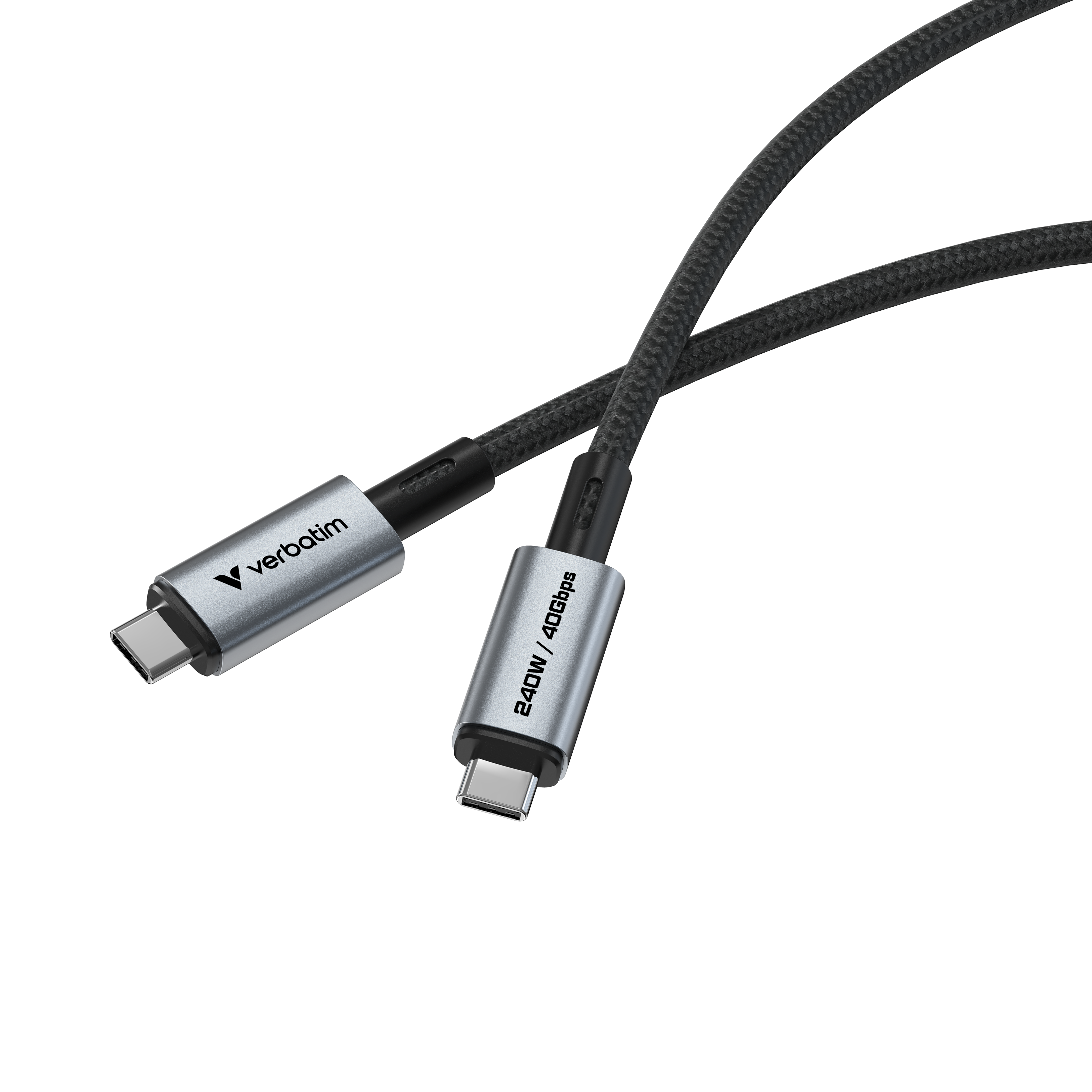 verbatim Sync & Charge Ladekabel schwarz, Kabellänge: 1,2 m, 240 W