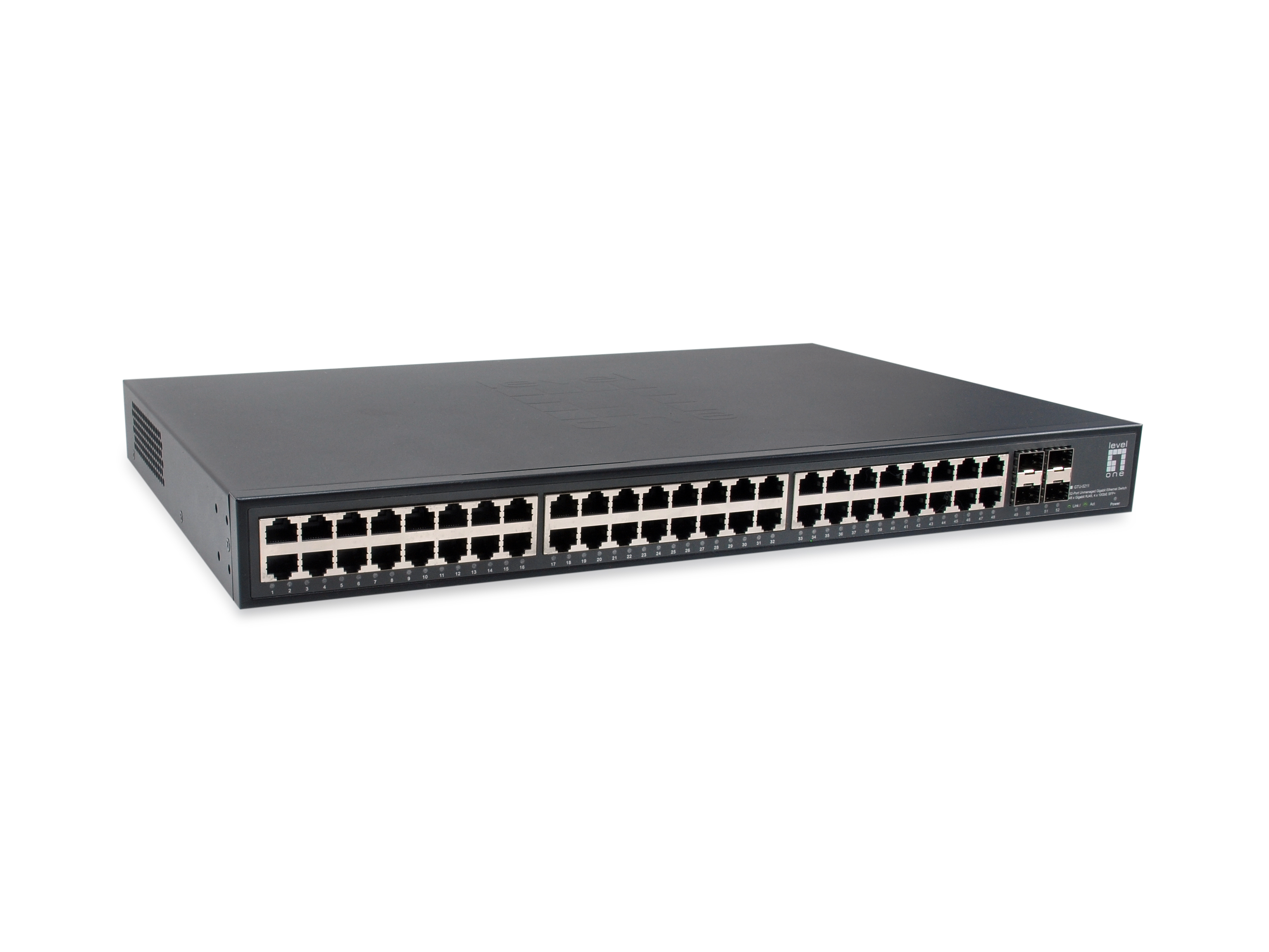 LevelOne Switch 48xGE/4x10GSFP+ 19unmanaged Metall