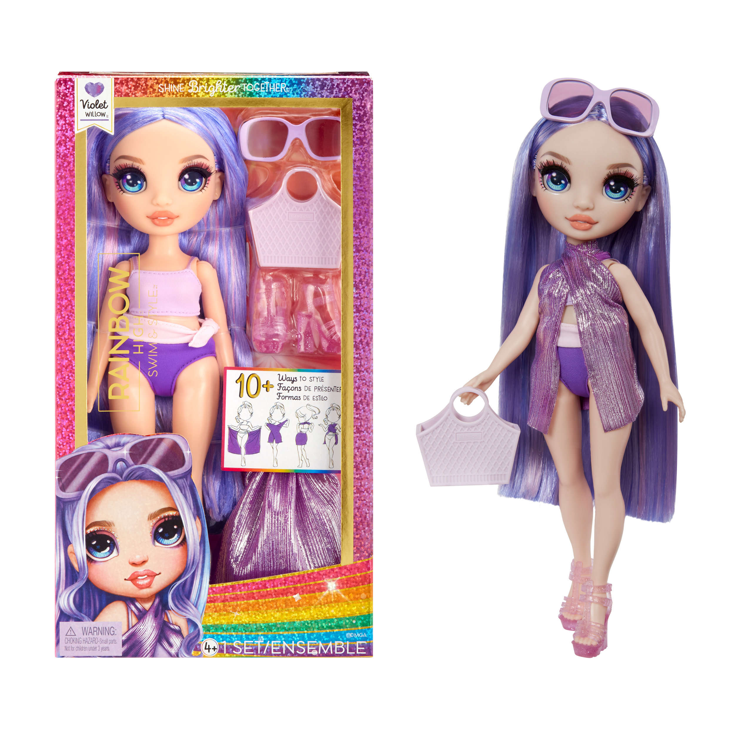 Rainbow High Swim & Style - Violet (Purple), Puppe