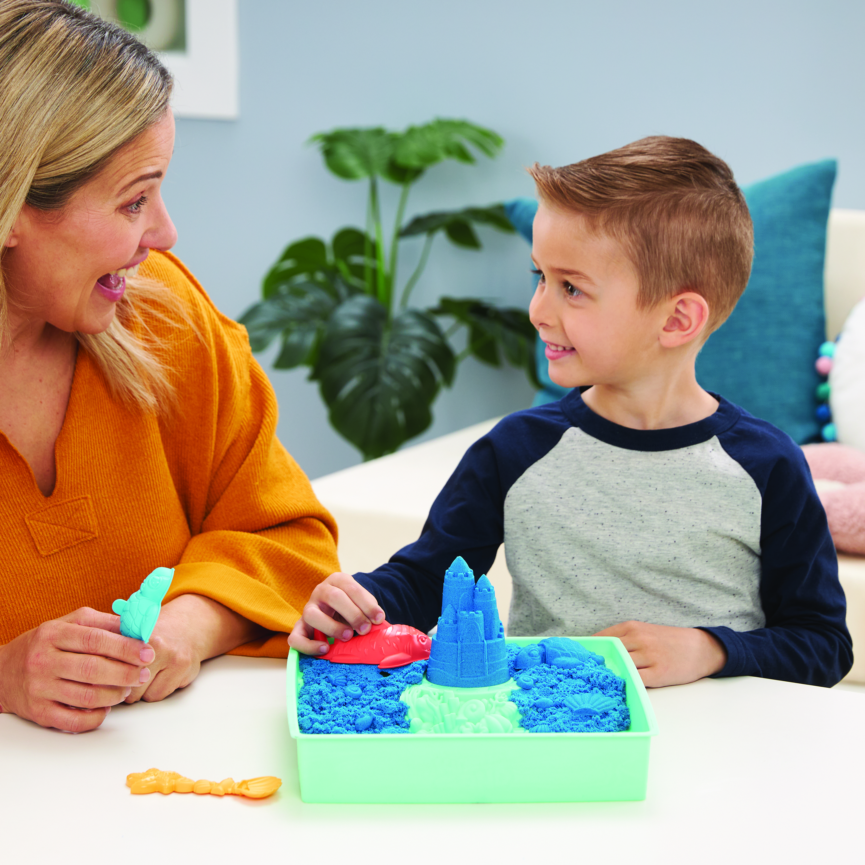 Kinetic Sand - Sandbox Set blau, Spielsand