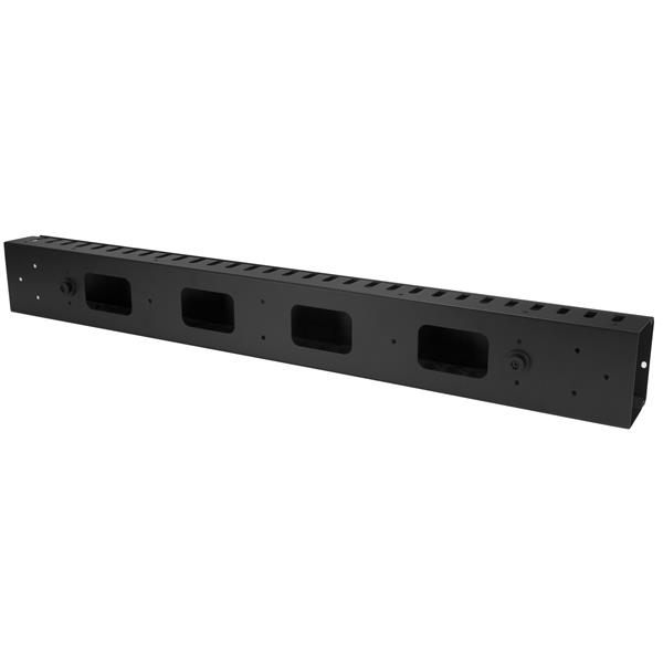 STARTECH.COM Vertikaler Kabelordner mit Finger Duct - 0U - 1,8m - Rack Kabelmanager