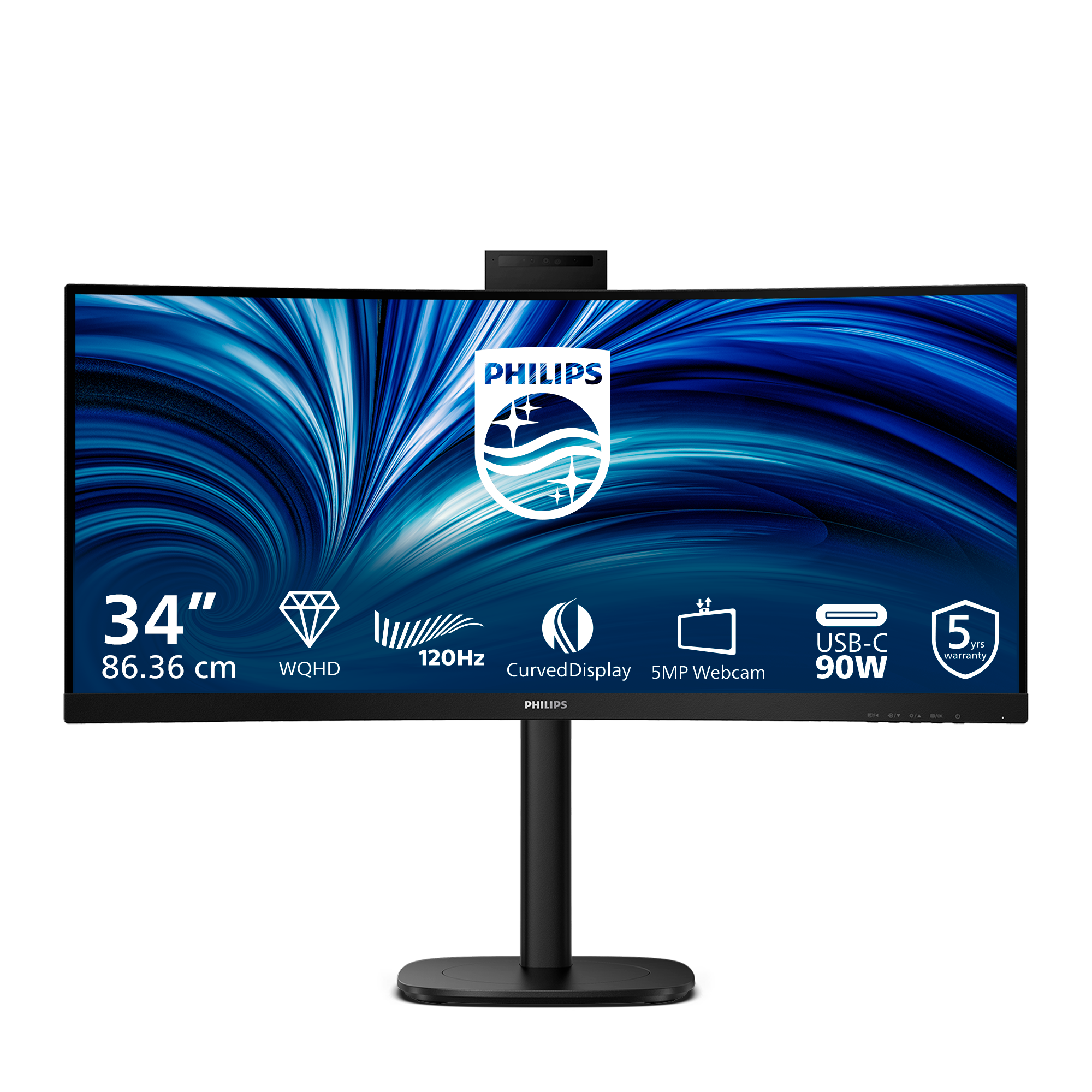 34B2U3600CH 34IN 86.36CM VA 3440X1440120HZ 4 MS 21.9 BLACK