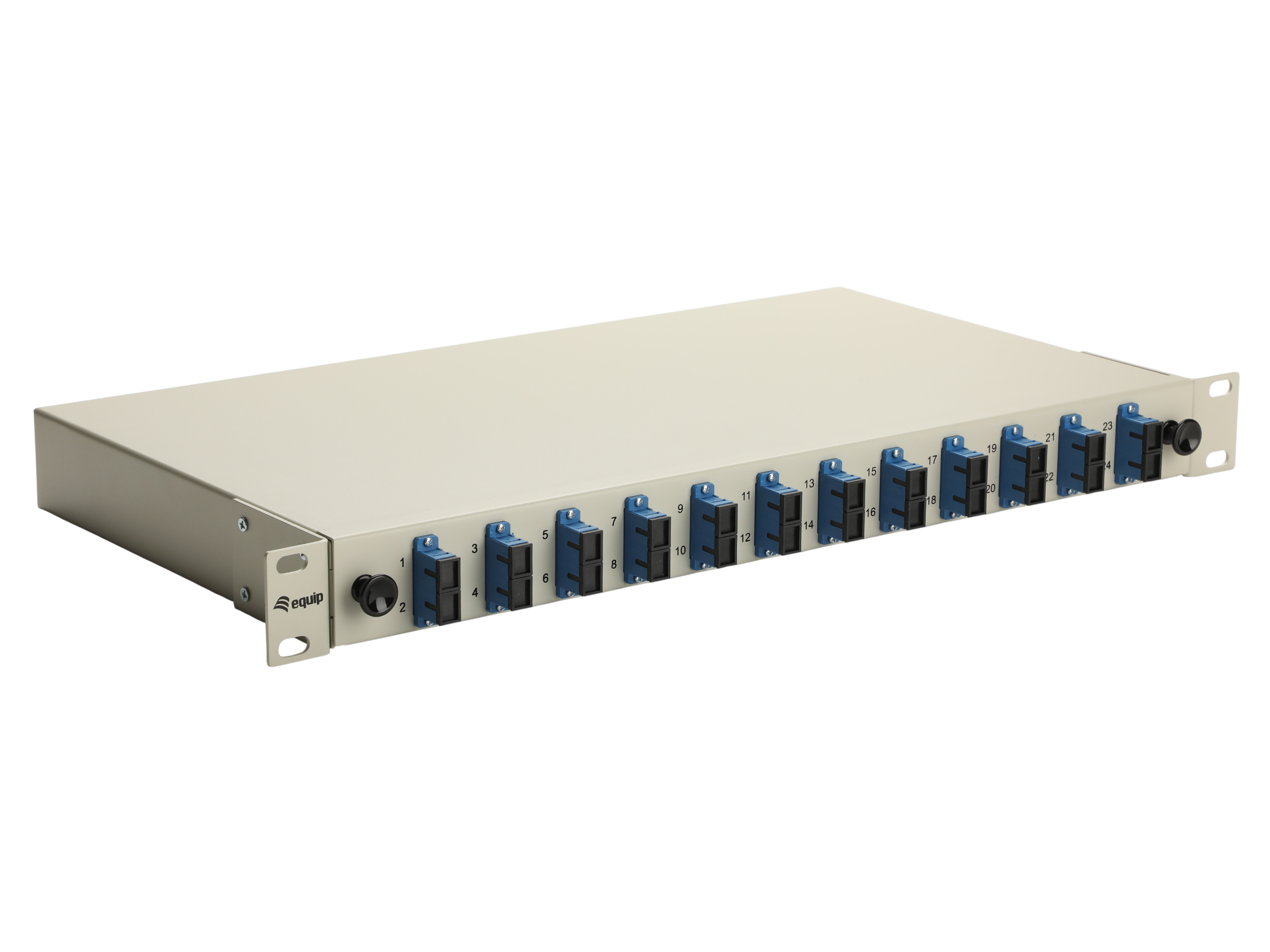 Equip LWL-Spleißkasten 12-Port SC-Duplex OS2 1U komplett gr