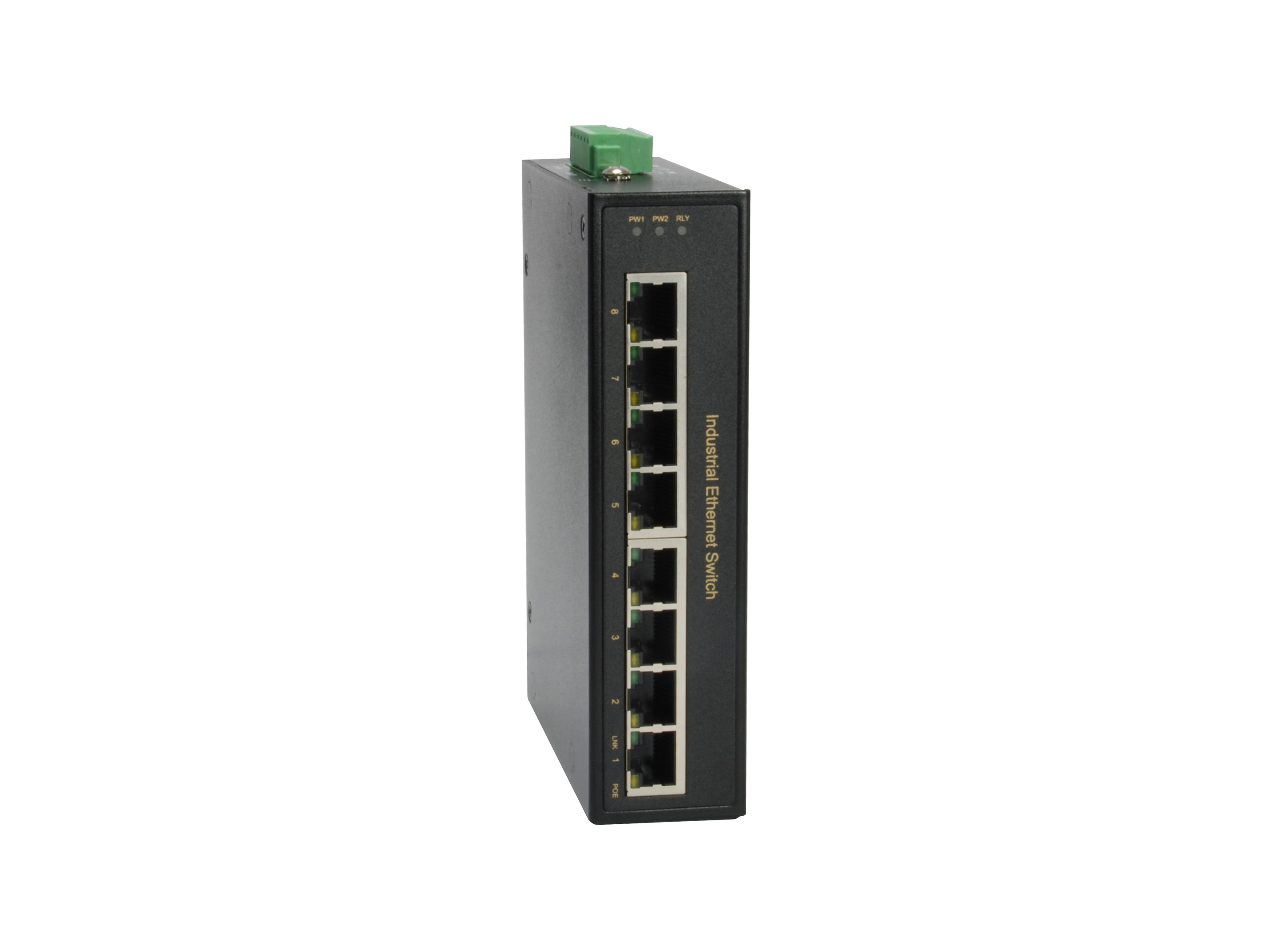 LevelOne Industr.PoE+Switch 8xFE PoE/IP30 120W Metall