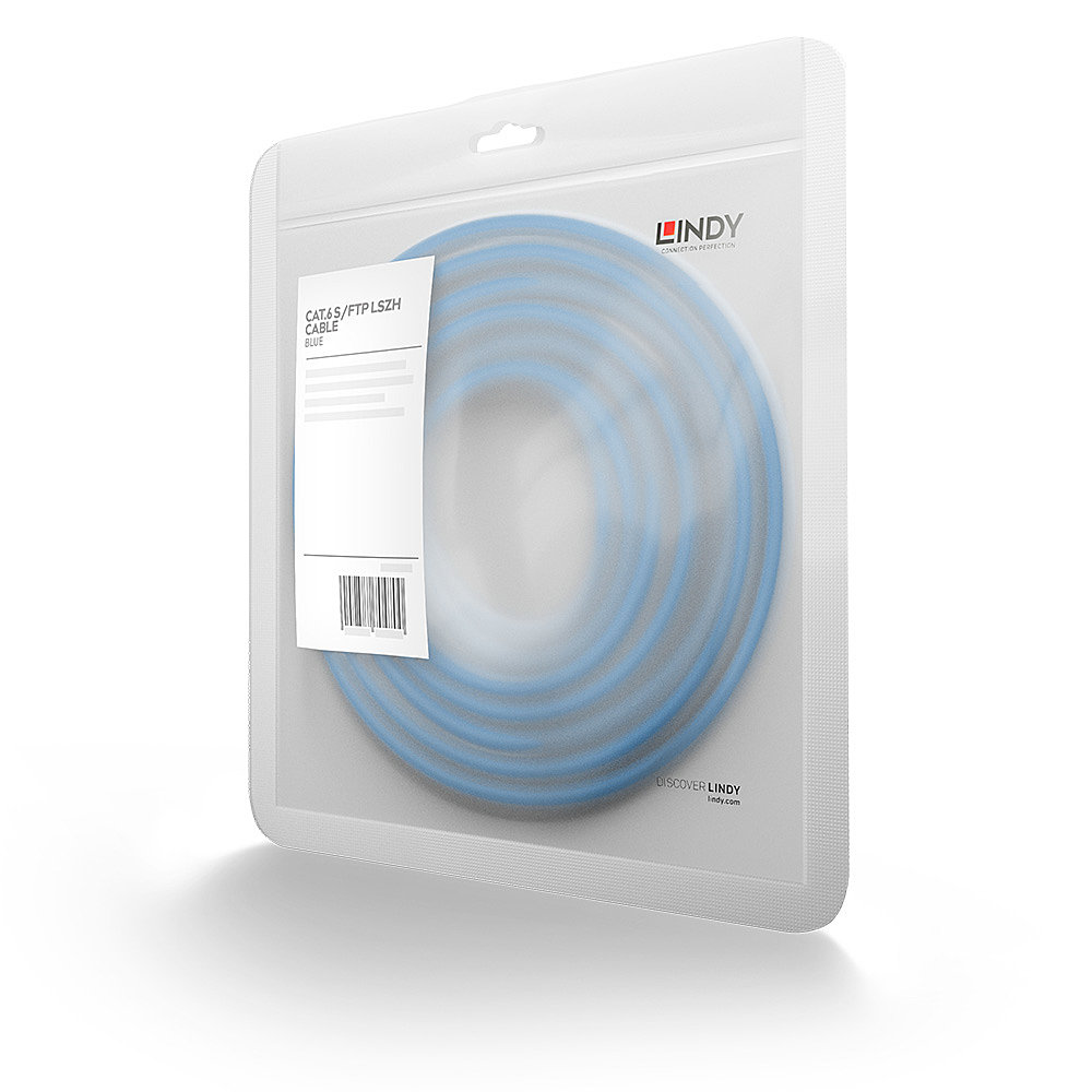 LINDY Patchkabel Cat6 SSTP / S/FTP PIMF blau 2.00m