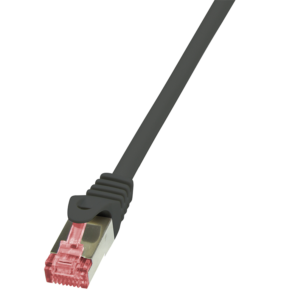Logilink Patchkabel CAT6 S/FTP AWG27 PIMF 0,50m schw.