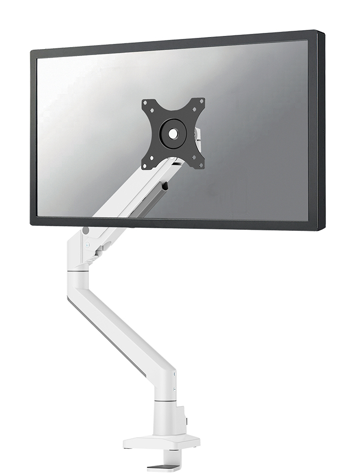 NEOMOUNTS Next Slim Desk Mount single display topfix clamp/grommet white