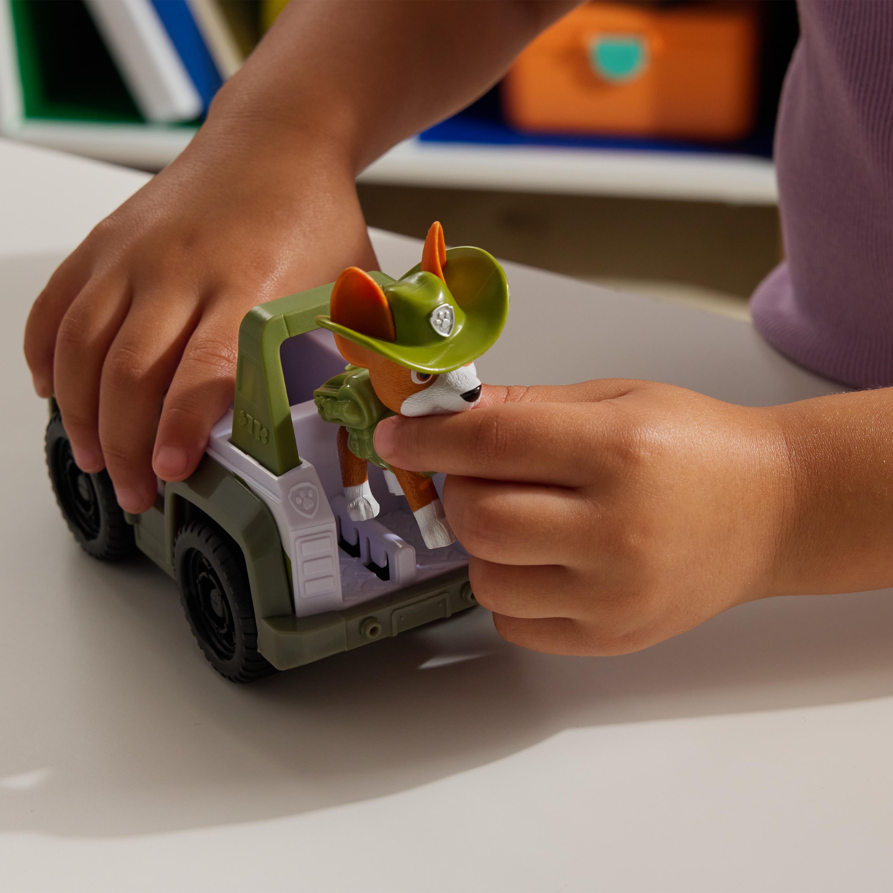 Paw Patrol - Dschungel Jeep mit Tracker Spielfigur, Spielfahrzeug