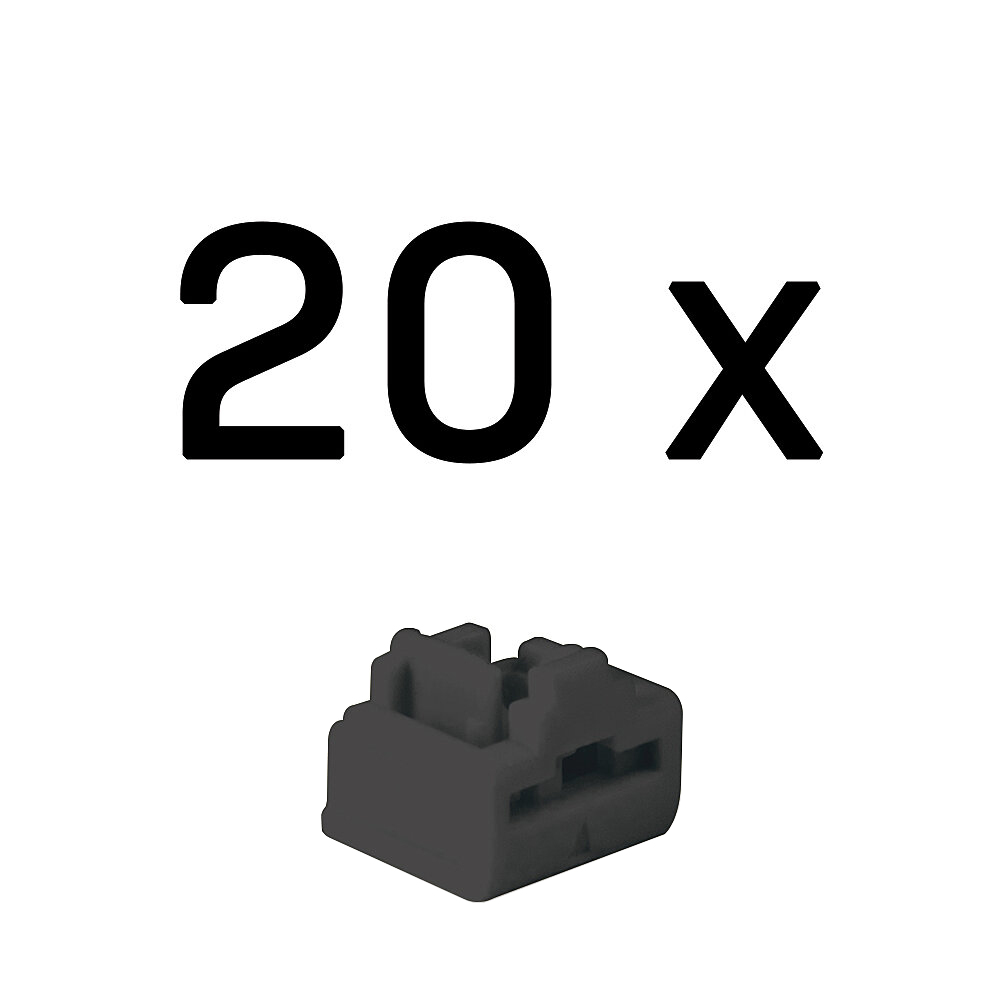 LINDY RJ45 Port Schlösse SCHWARZ 20 Stuck