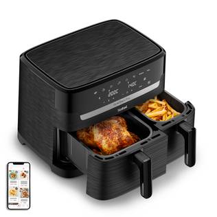 Tefal Dual Easy Fry Heißluftfritteuse, Doppelkammer 5,2 L / 3,1 L