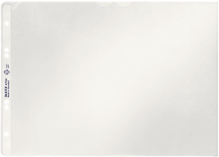 LEITZ Prospekthüllen 4724 DIN A4 quer transparent genarbt 0,13 mm, 50 St.
