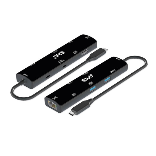 Club3D USB4 6in1-HUB >HDMI/2xUSB-C/2xUSB/LAN 4K120Hz PD100W retail