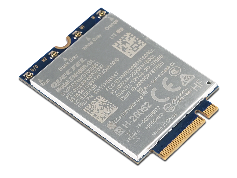 LENOVO ThinkPad Quectel EM160R-GL 4G LTE-A Cat 16 M.2 WWAN Module for X1 Carbon Gen 12/P16v Gen 2