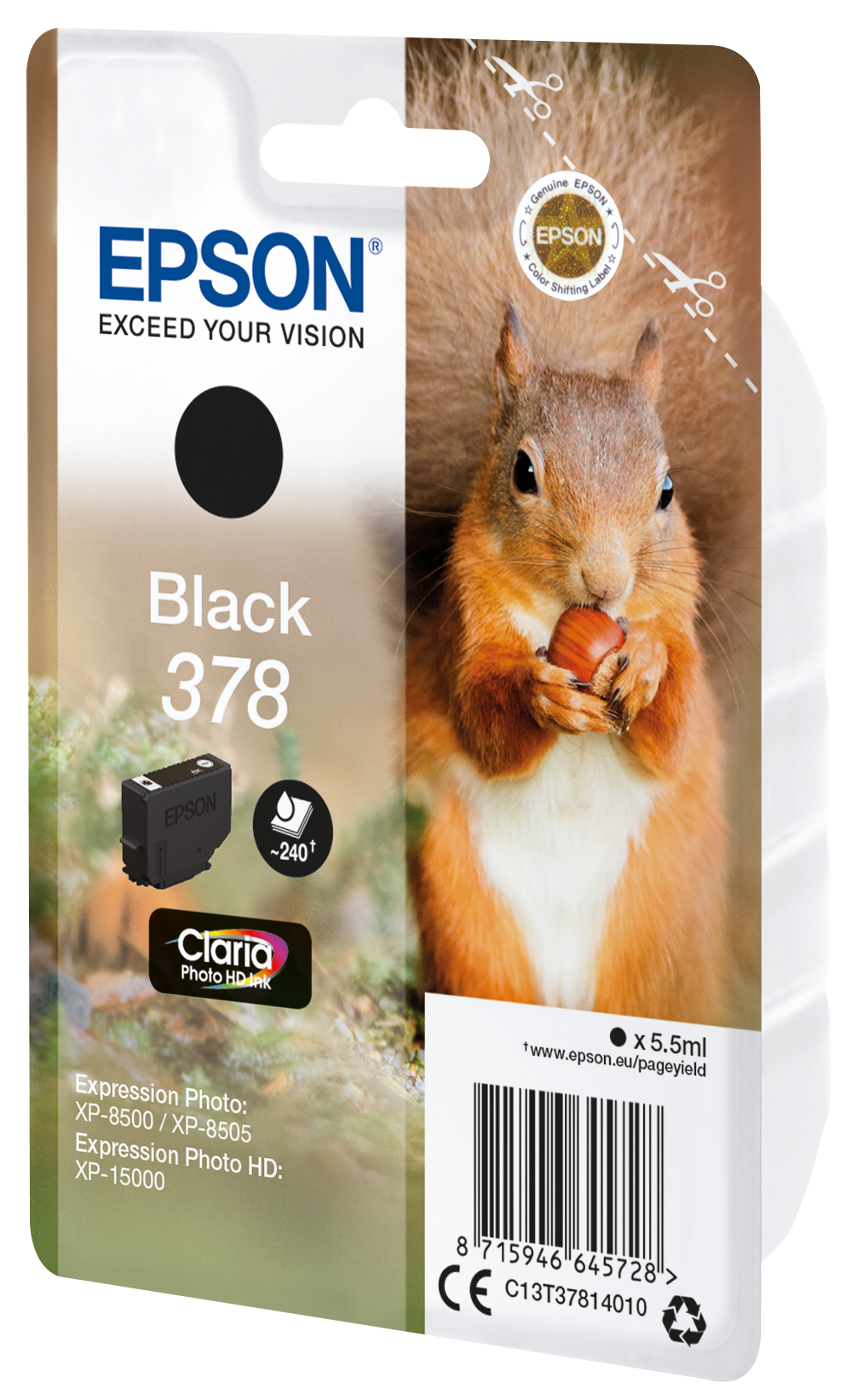 EPSON 378/T37814 (Eichhörnchen) schwarz Druckerpatrone