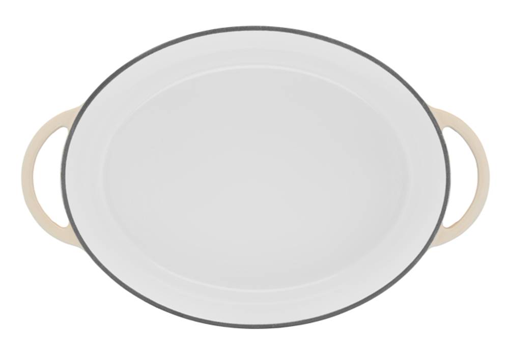 Ovaler Bräter aus Lov Gusseisen Ø 34cm