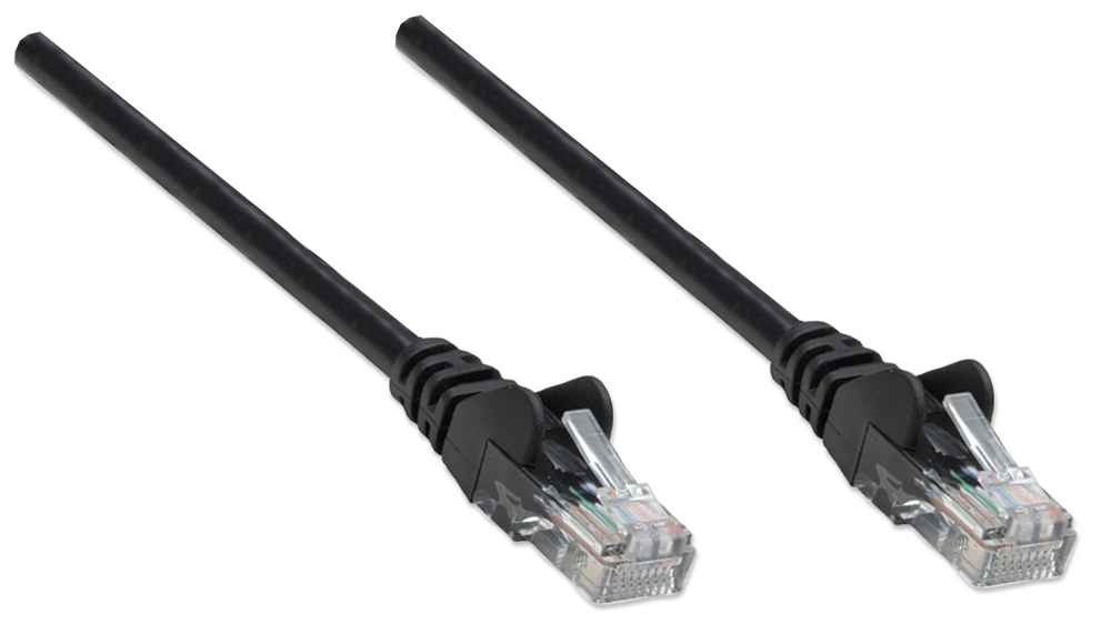 INTELLINET Patchkabel RJ45 U/UTP Cat6 5.00m Hebelschutz schw