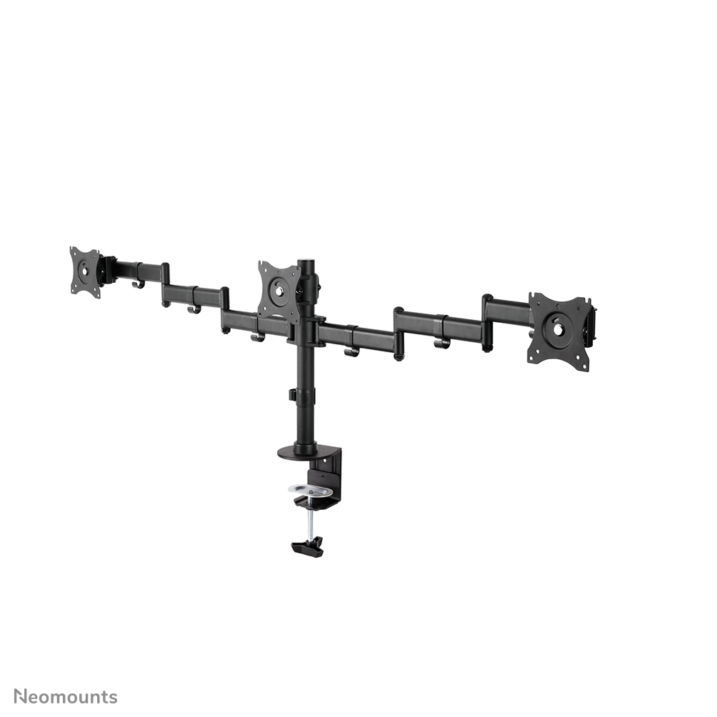 NEOMOUNTS Flat Screen Desk Mount 10-27Zollamp/grommet 3 screens 24kg Black