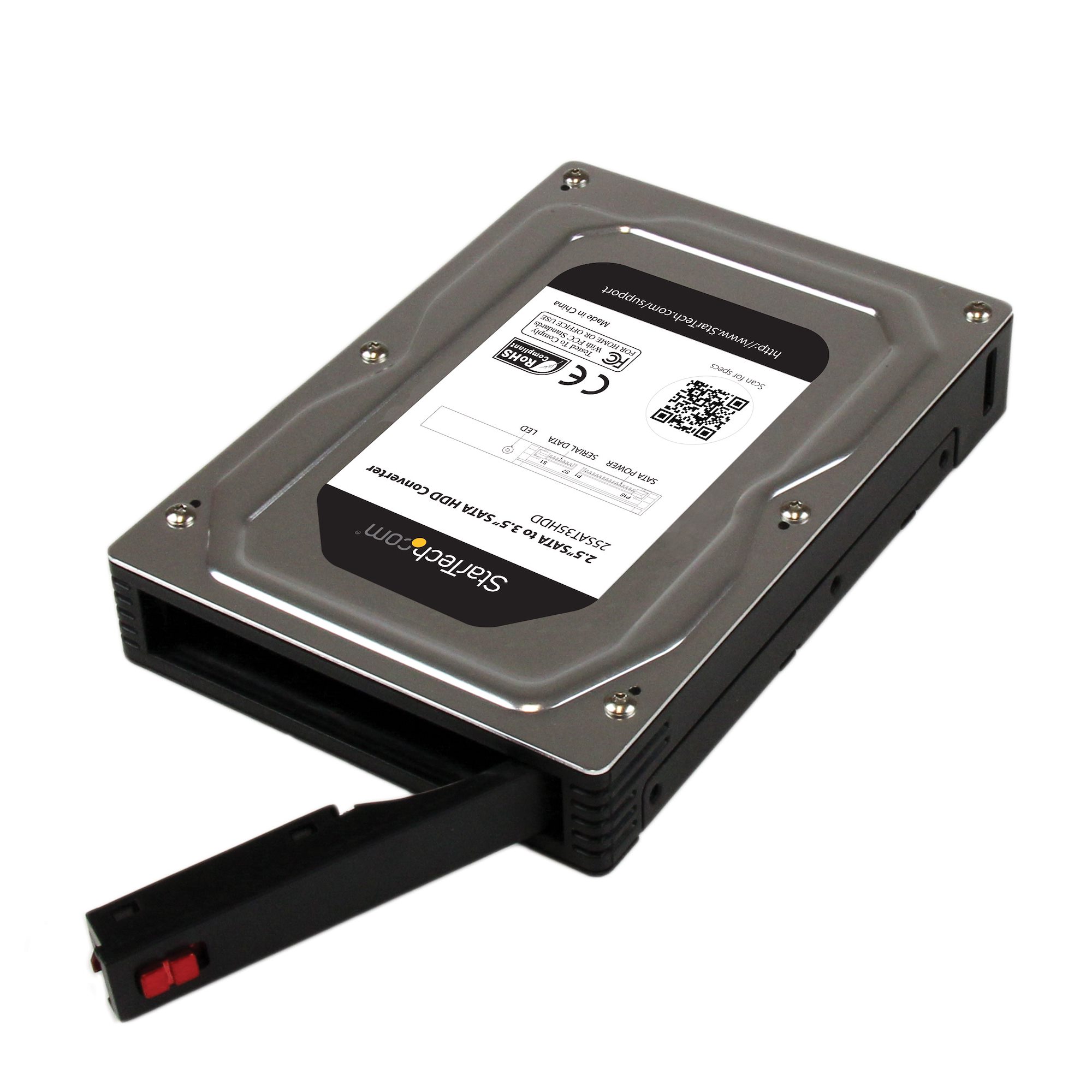 STARTECH.COM 25SAT35HDD 6.35cm/2.5in to 8.89cm/3.5in SATA Hard Drive Converter Enclosure