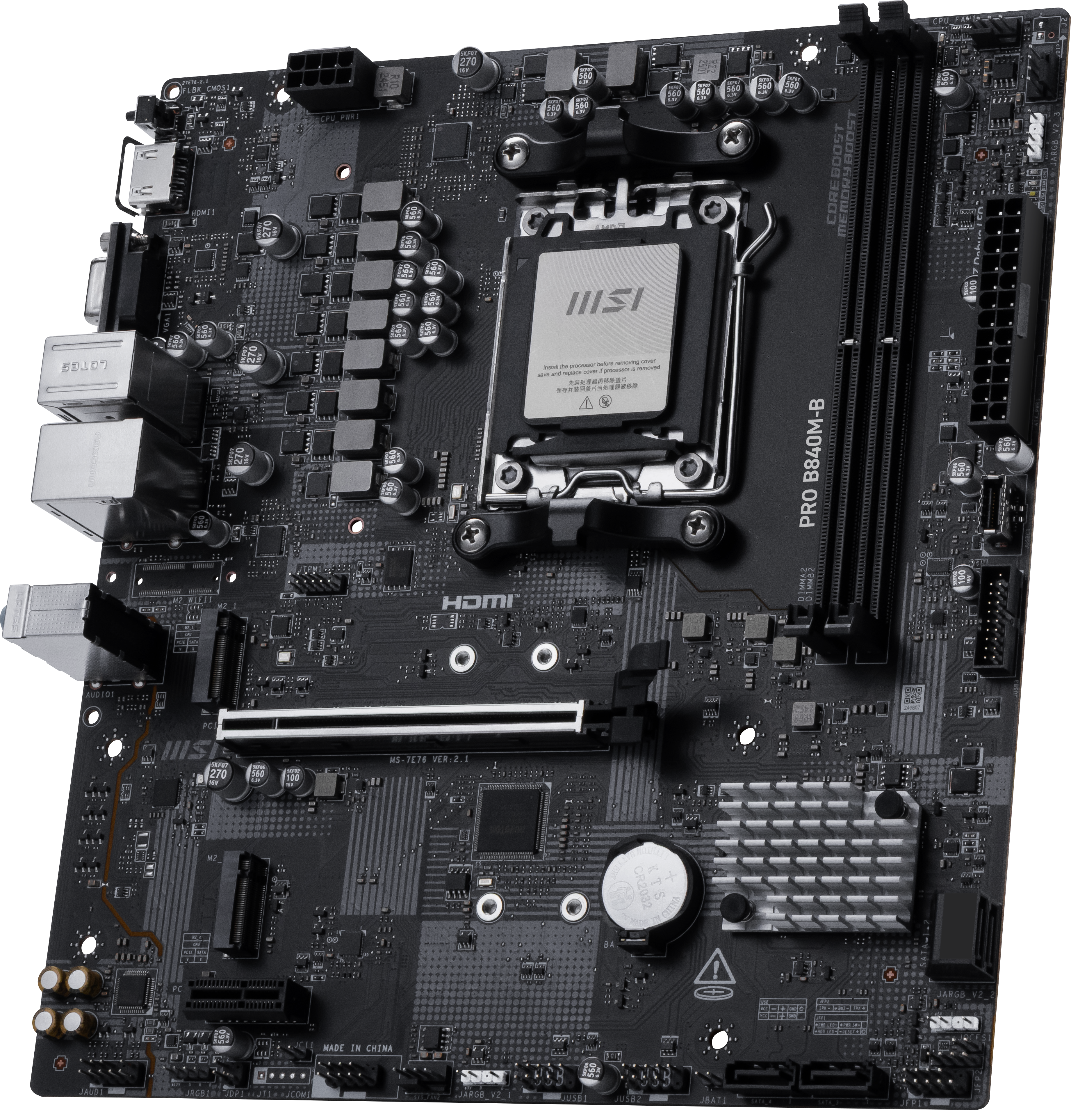 MSI PRO B840M-B AM5 mATX MB