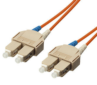 Equip Patchkabel SC->SC 10.00m Multimode Duplex OM1 orange Polybeutel
