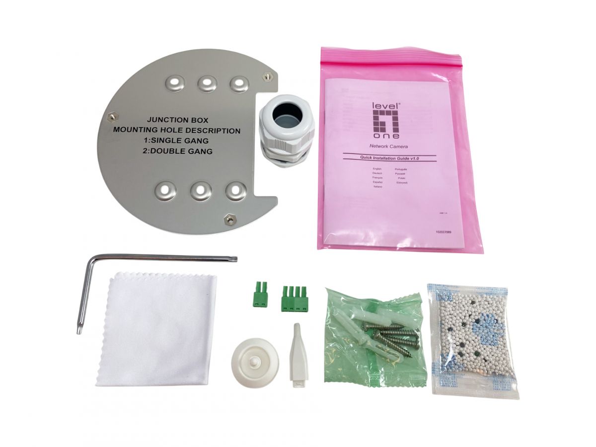 LevelOne IPCam 4xZ Dome Out 6MP/H.265/IR/ 10W/PoE/IP66