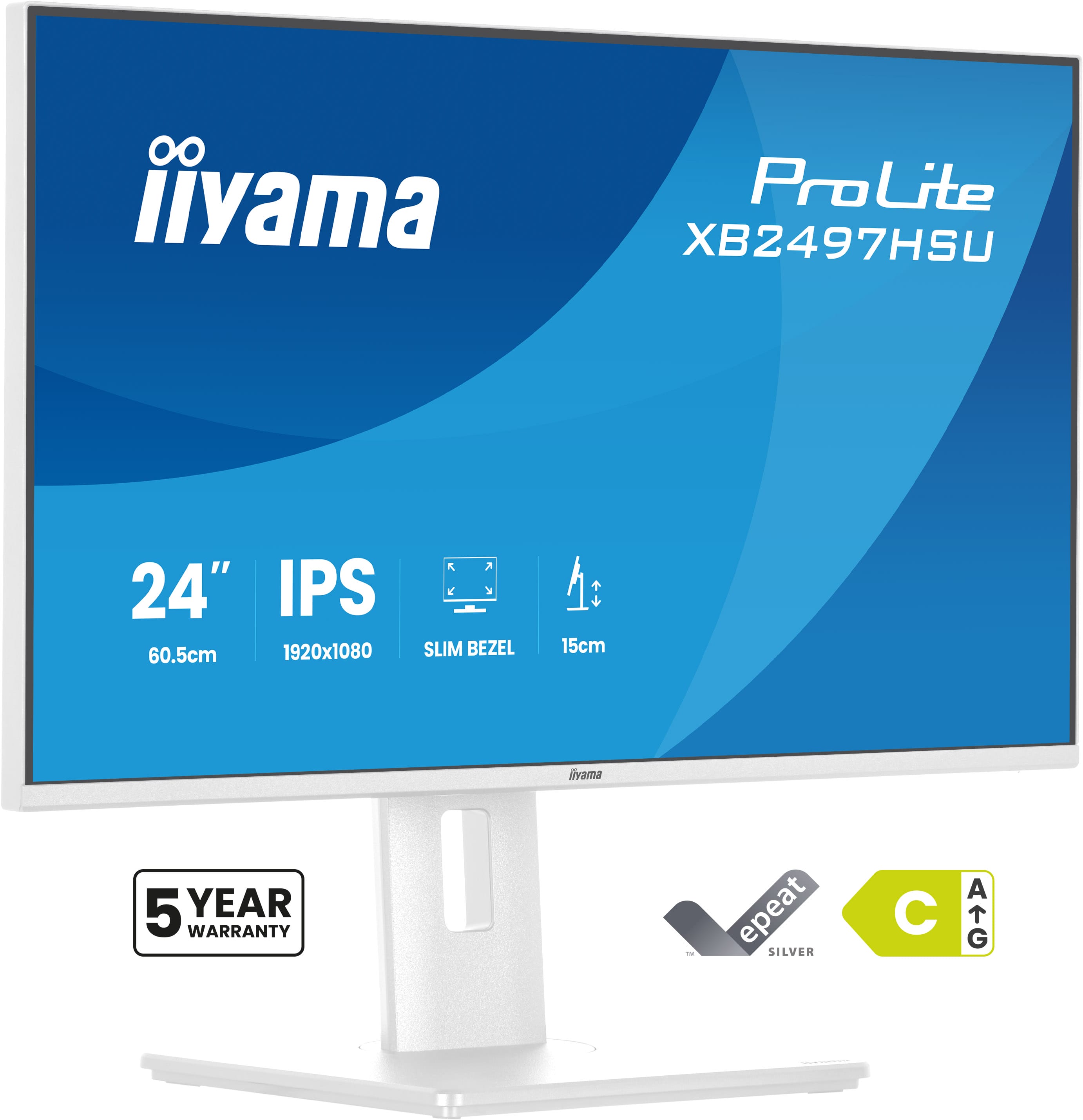 IIYAMA 60.5cm (24) XB2497HSU-W1 16:10 HDMI+DP+2xUSB-C