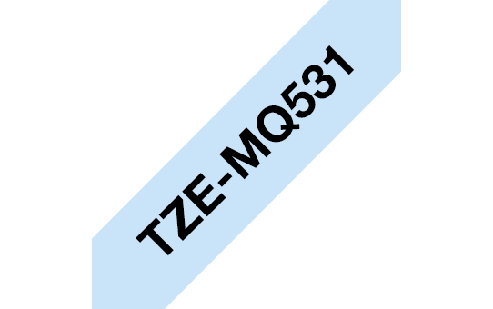 brother Schriftband TZe-MQ531 TZEMQ531, 12 mm, schwarz auf blau, 1 St.