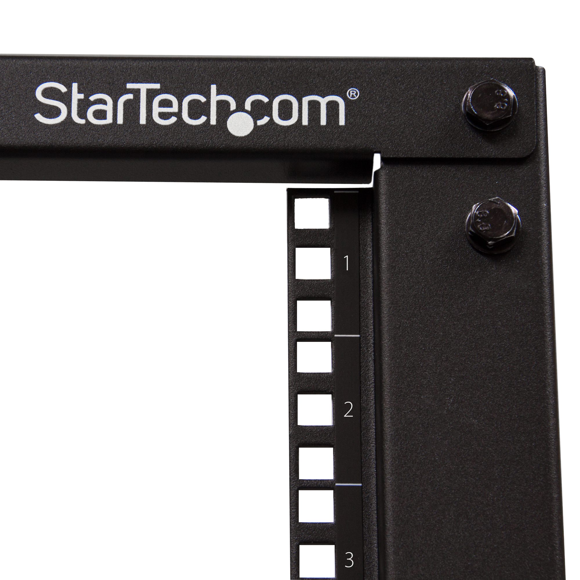 STARTECH.COM 12U Adjustable Depth Open Frame 4 Post Server Rack w/ Casters / Levelers and Cable Management Hooks