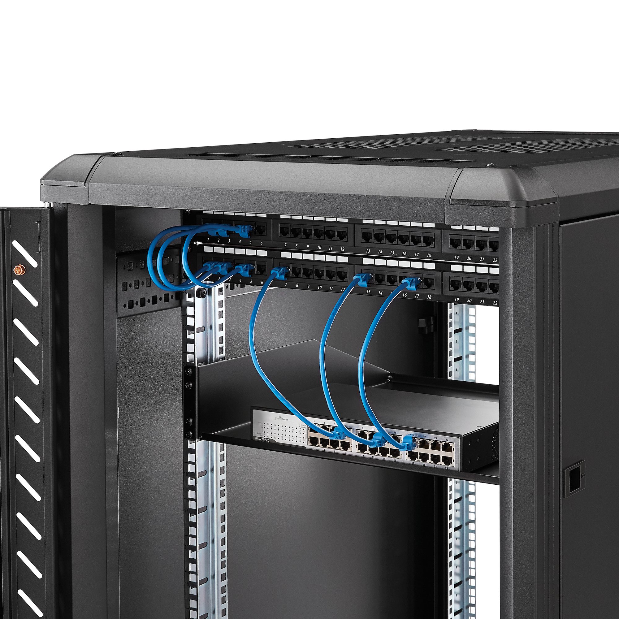 2U FIXED RACK MOUNT SHELF .