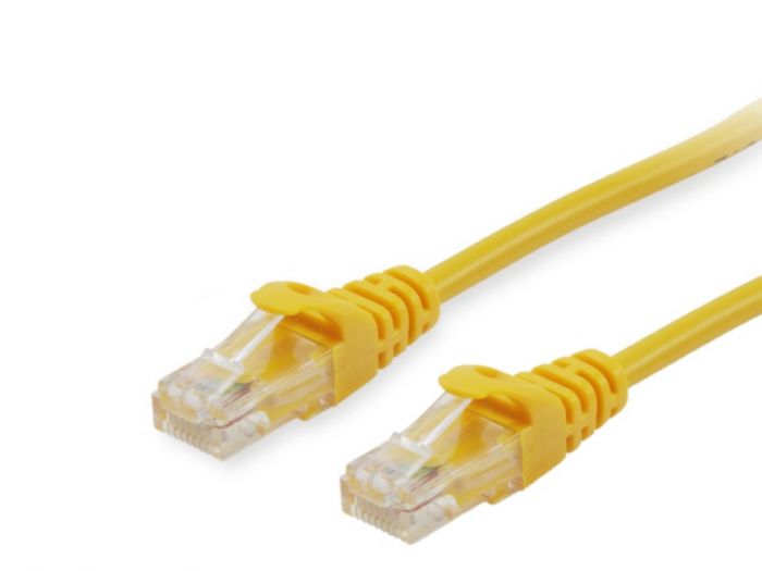 Equip Patchkabel Cat6 U/UTP 2xRJ45 0.15m gelb PVC Polybeutel