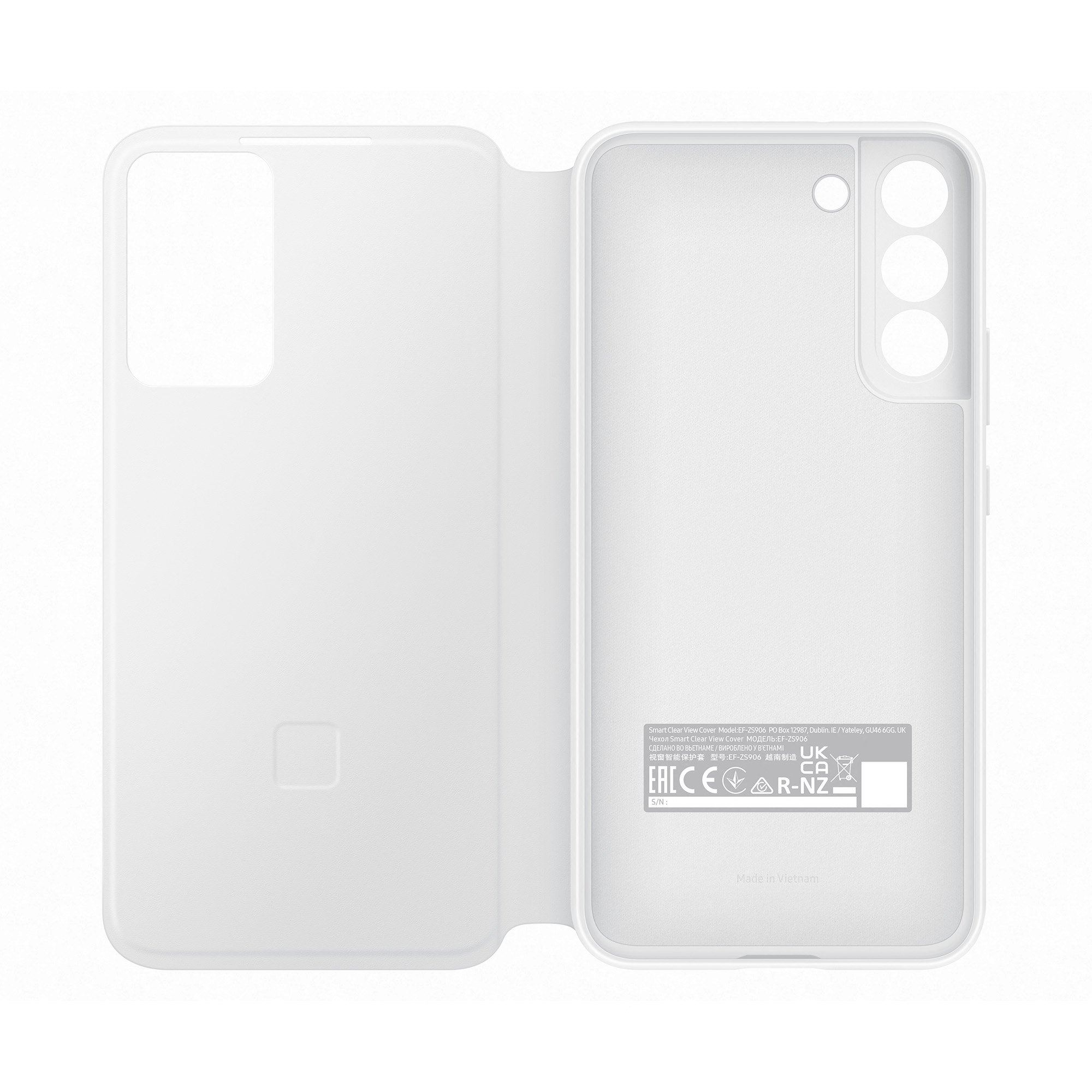 Samsung Clear View Cover für Galaxy S22+, White