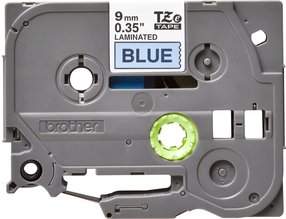 TZE-521 LAMINATED TAPE 9MM 8M BLACK ON BLUE